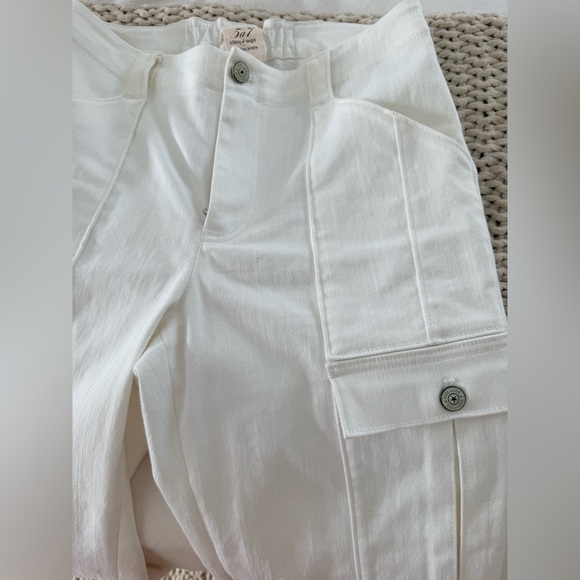 Cinq à Sept Kelly skinny Cargo Pants white NEW - Picture 7 of 8